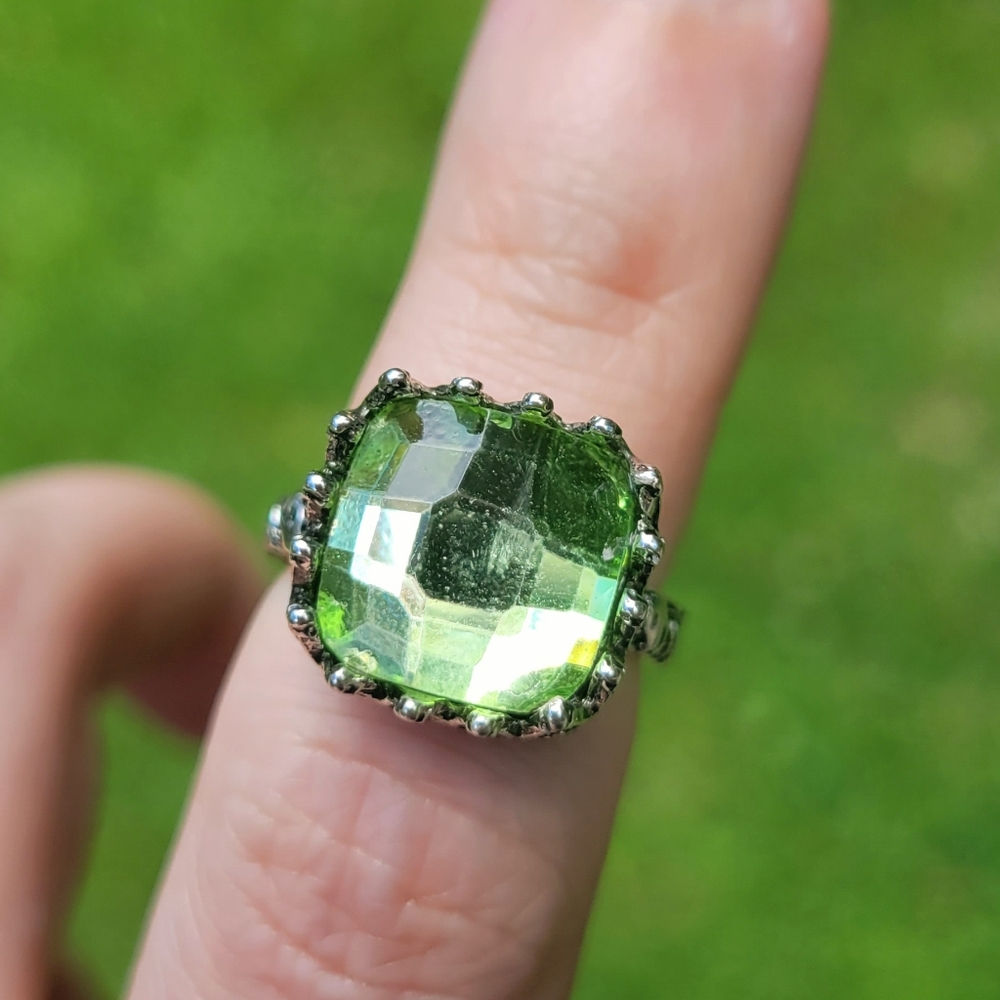 Game of Thrones House of the Dragon Green Gemstone 925 Silver Ring - Picture 9 of 13